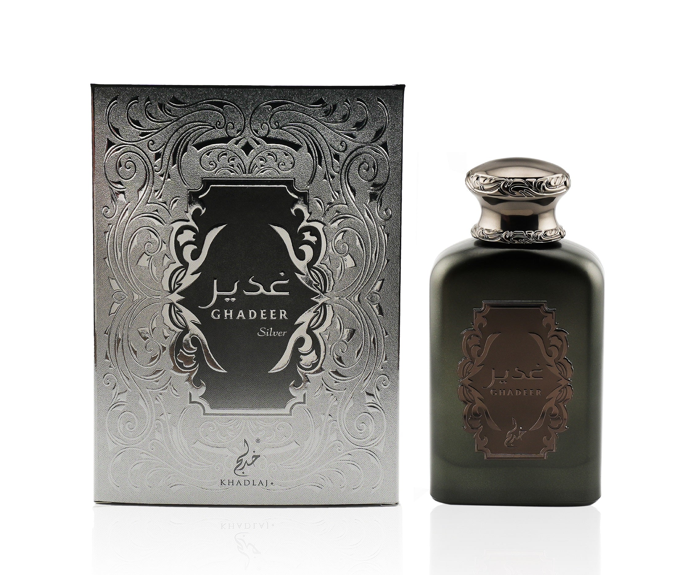 GHADEER SILVER 100 ML EDP SPRAY FOR MEN & WOMEN - Khadlaj Perfumes