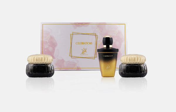 KHADLAJ CELEBRATION 3 PIECES GIFT SET - Khadlaj Perfumes